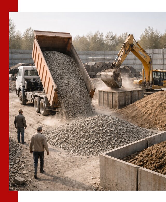 Доставка нерудных материалов с погрузкой и разгрузкой в Великих Луке