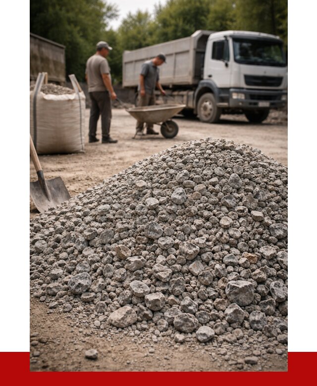 Гранитный щебень фракция 20-40 в Великих Луках от 3308 руб. ПРОНЕРУДВкл