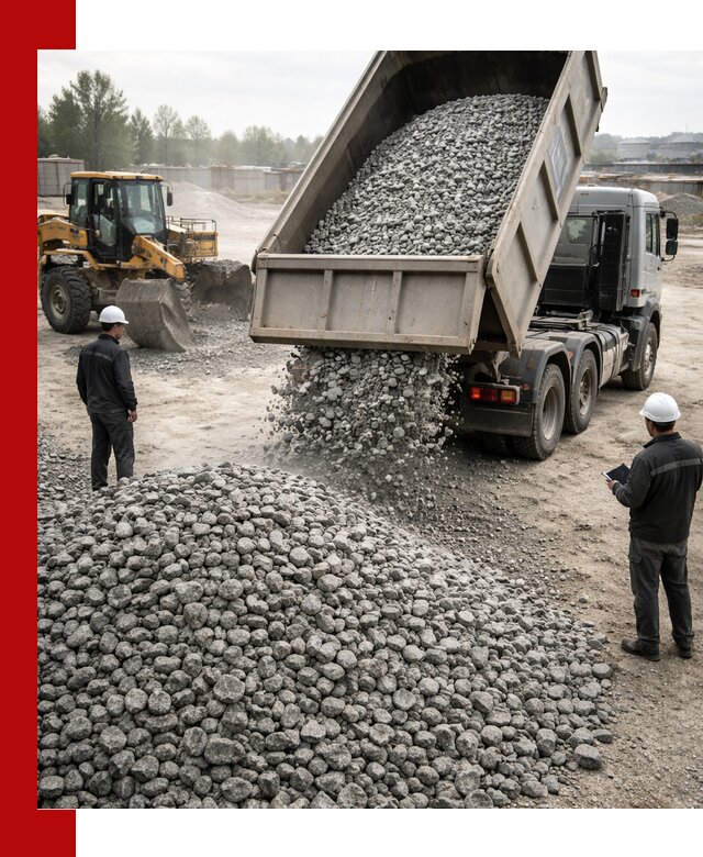 Доставка гранитного щебня фракции 20-40 в Великих Луках