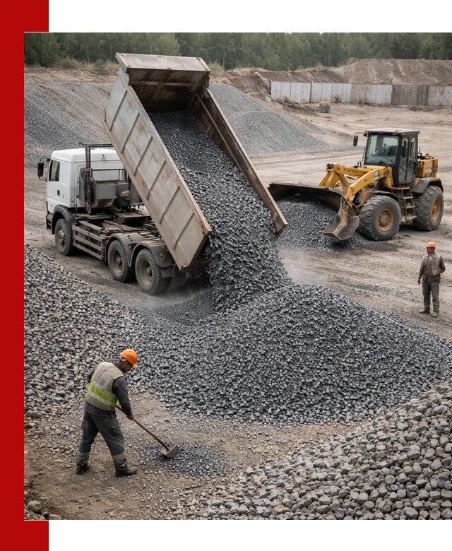 Щебень габбро-диабаз фр. 5-20 с доставкой в Великих Луке