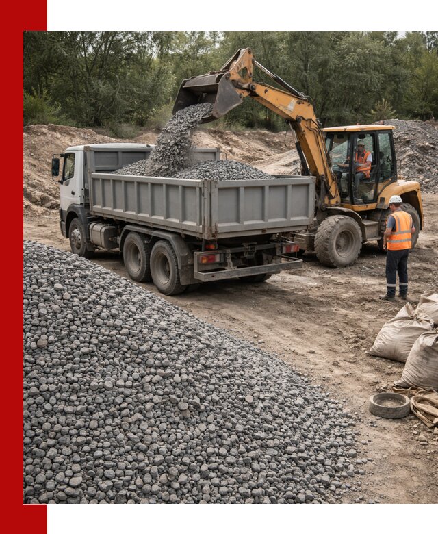Доставка гравийного щебня в Великих Луке оптом и в розницу
