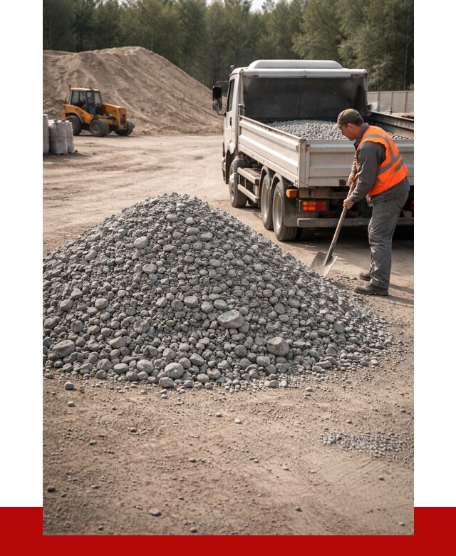 Гравийный щебень фракция 5-10 в Великих Луках от 2274 р. | ПРОНЕРУДВкл