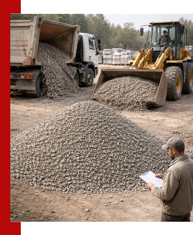 Гравийный щебень фракция 5–10 с доставкой в Великих Луках