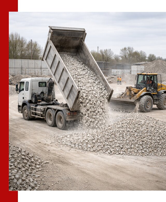 Доставка и продажа известнякового щебня в Великих Луке