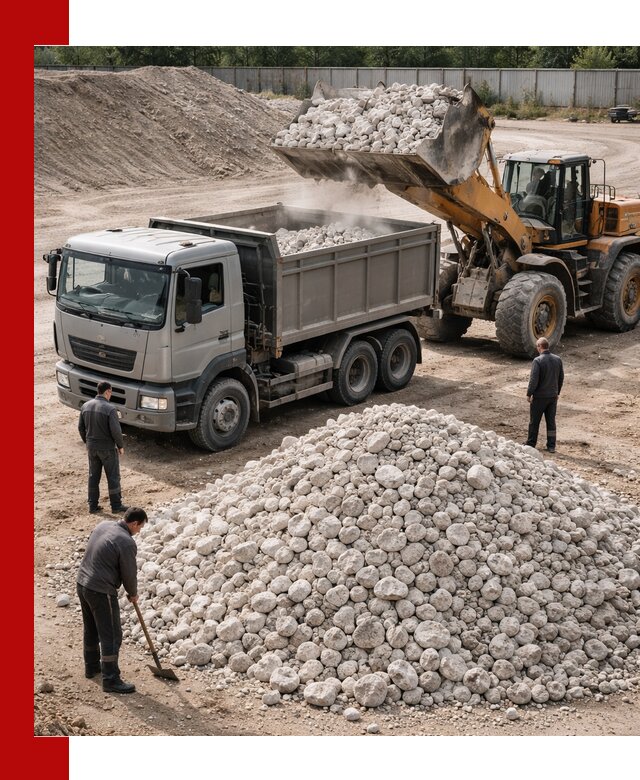 Известняковый щебень фракция 70–150 с доставкой в Великих Луках