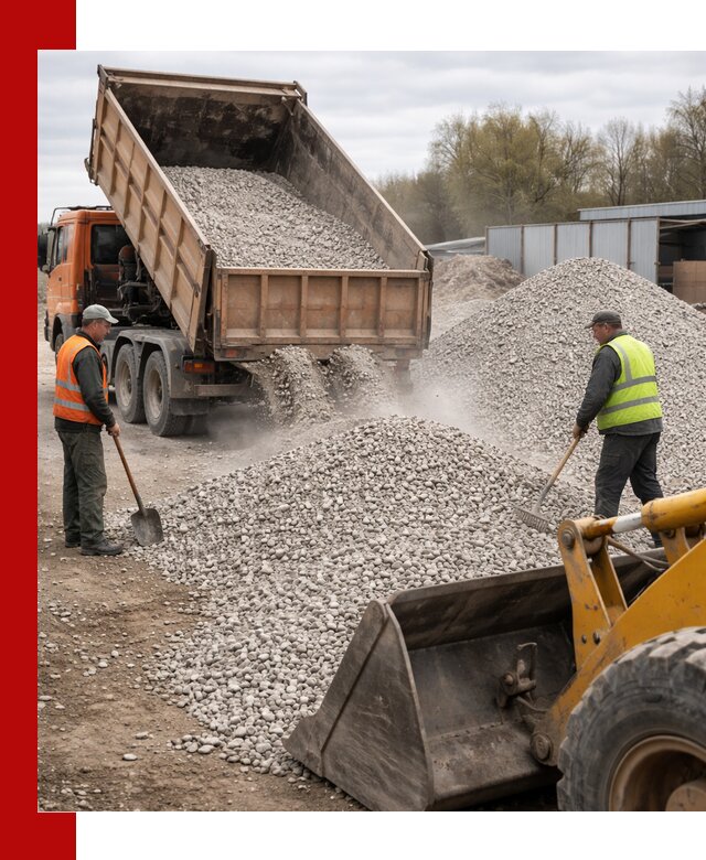 Доломитовый щебень фракции 5-20 с доставкой в Великих Луках