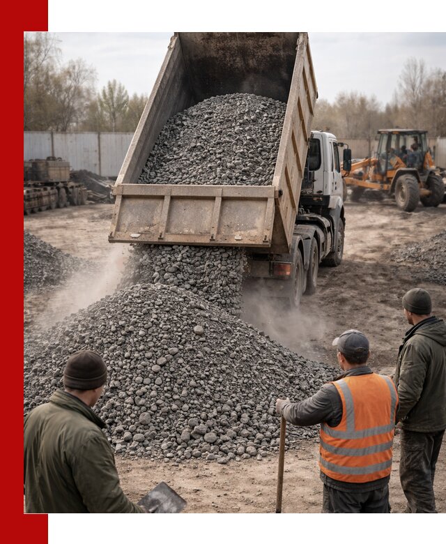 Доставка шлакового щебня в удобные сроки по выгодной цене в Великих Луке