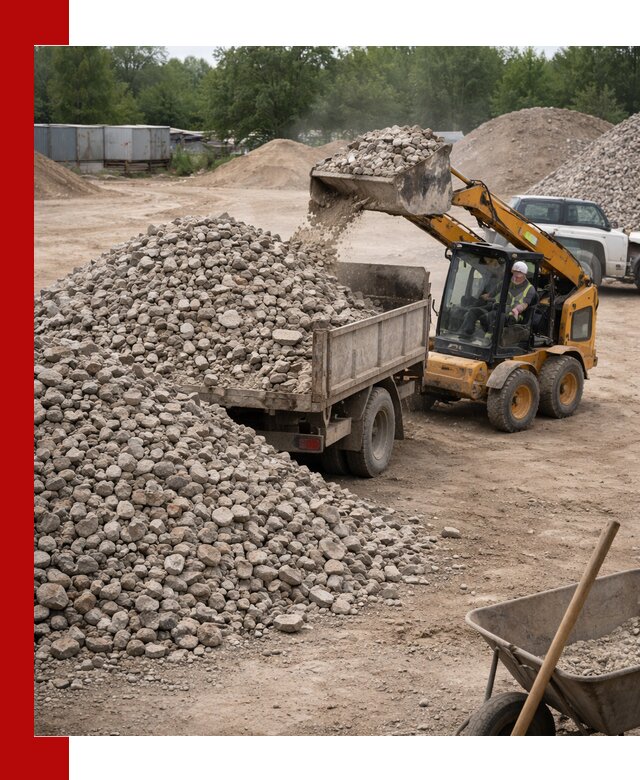Доставка вторичного щебня в Великих Луках для строительных работ