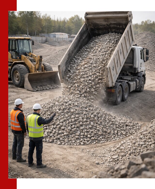 Вторичный щебень фракция 40–70 доставка в Великих Луках
