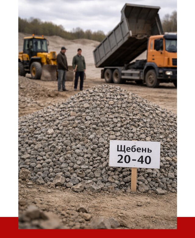 Бетонный щебень фракция 20-40 в Великих Луке от 2533 р. | ПРОНЕРУДВкл