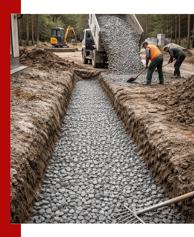 Щебень для дренажа с доставкой в Великих Луке высокого качества