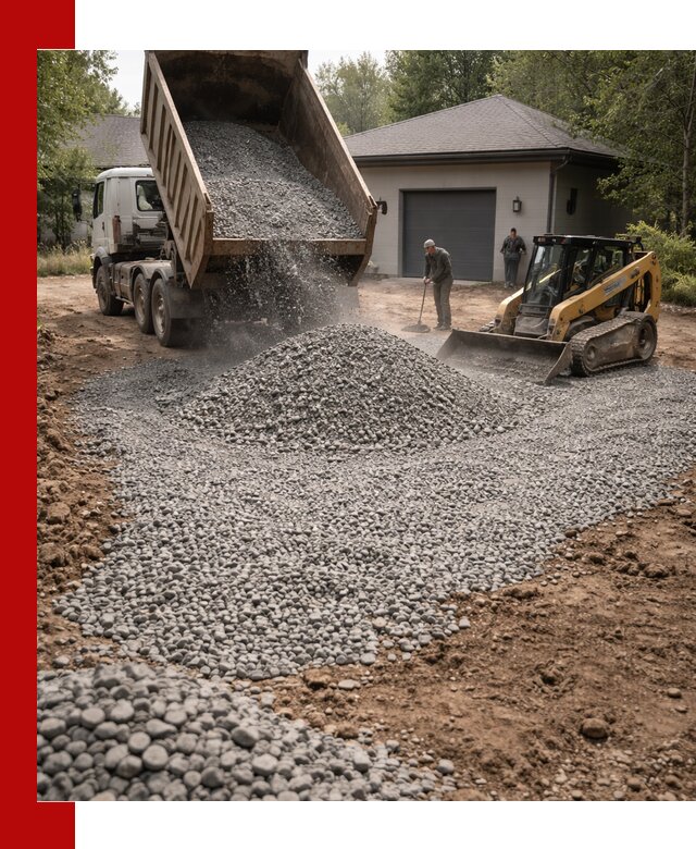 Щебень для парковки в Великих Луке: доставка и укладка качественного материала