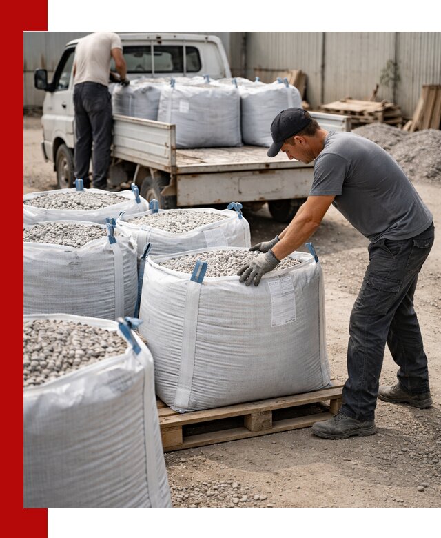 Доставка щебня в мешках по выгодным ценам в Великих Луке