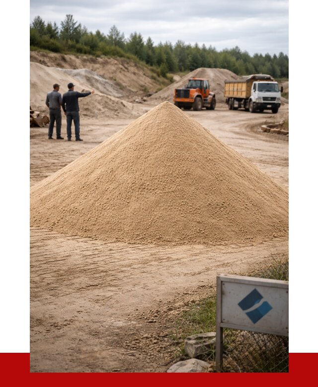 Карьерный песок навалом в Великих Луках от 1861 р. | ПРОНЕРУДВкл