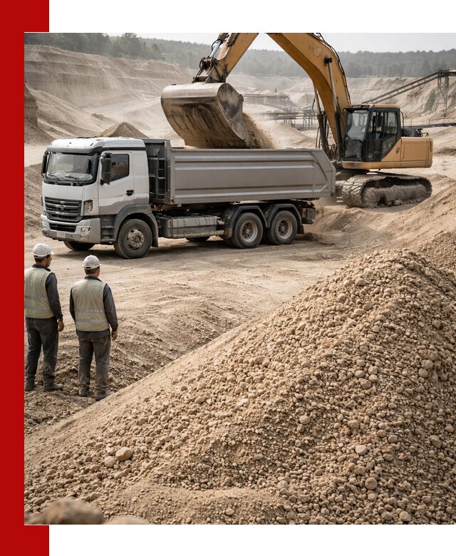 Карьерный крупнозернистый песок с доставкой в Великих Луках