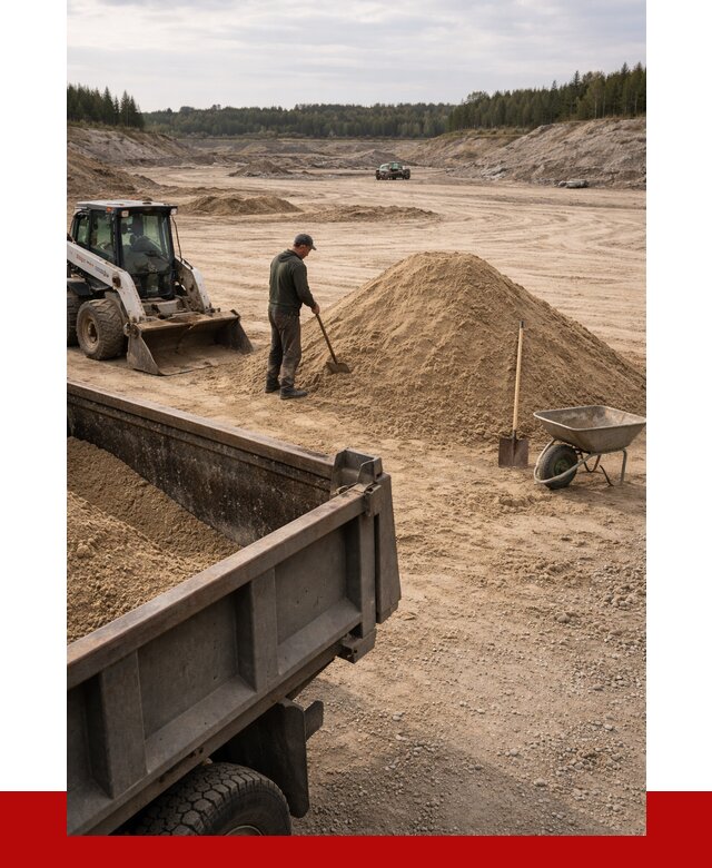 Карьерный песок среднезернистый в Великих Луках, от 2274 р. ПРОНЕРУДВкл