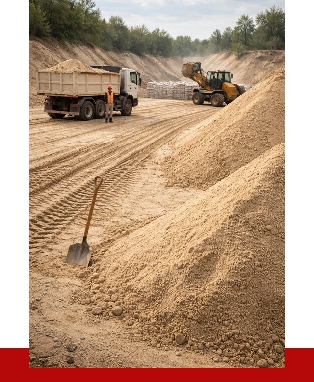 Карьерный песок мелкозернистый в Великих Луках от 9303 р. | ПРОНЕРУДВкл