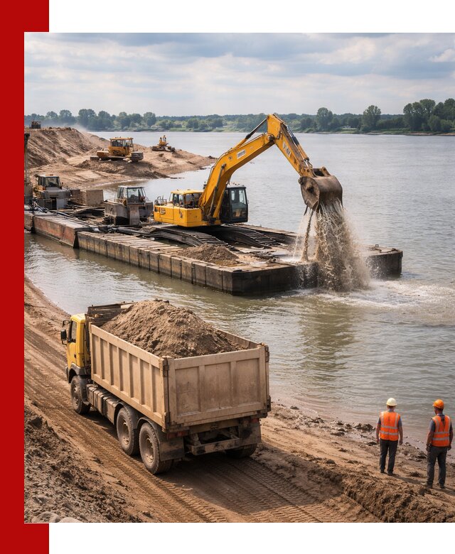 Намывной песок с доставкой в Великих Луке оптом и в розницу