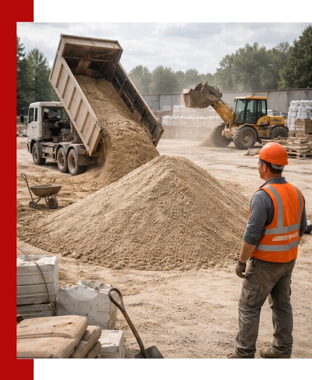 Доставка строительного песка с самосвалом в Великих Луке