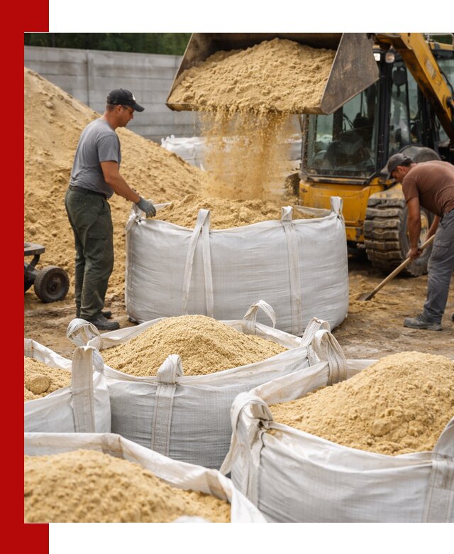 Поставка качественного песка для кладки в Великих Луке