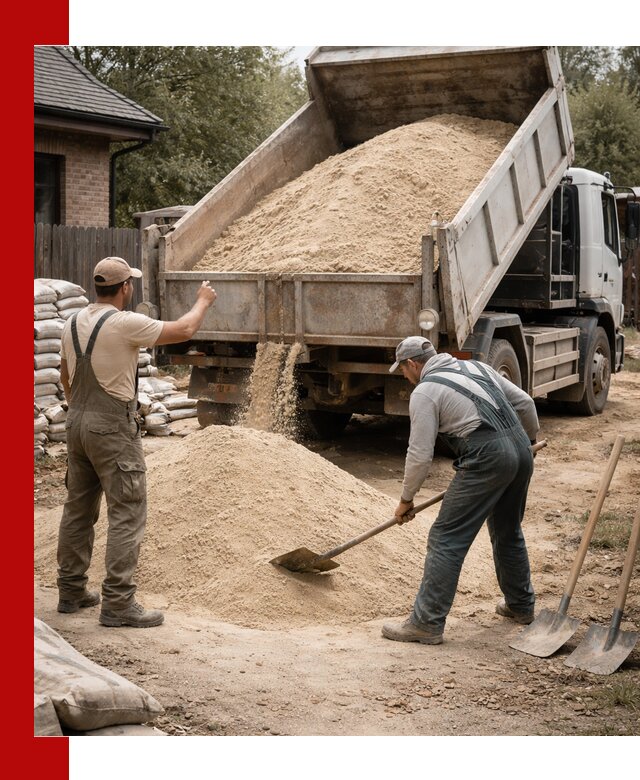 Песок для штукатурки с доставкой в Великих Луке качественный и чистый
