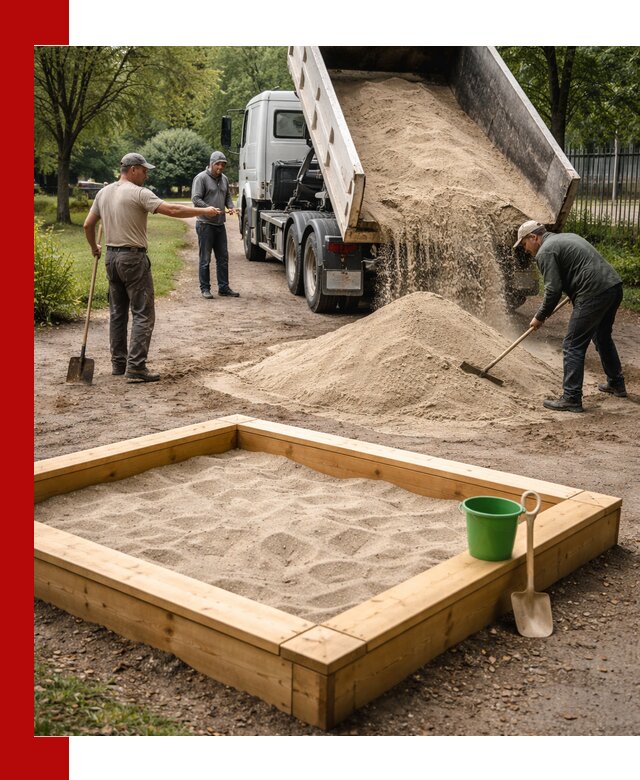 Песок для песочницы с доставкой в Великих Луке недорого и чистый