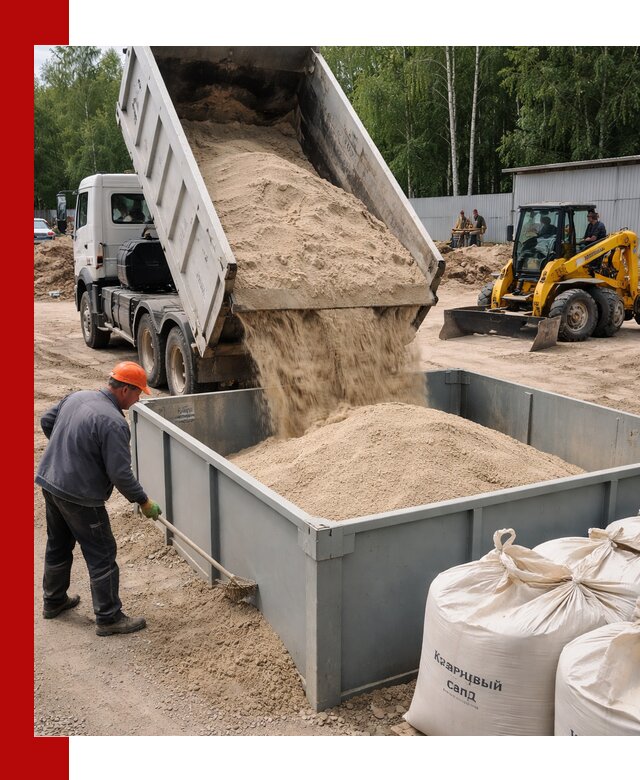 Кварцевый песок для фильтра в Великих Луке — доставка и качество