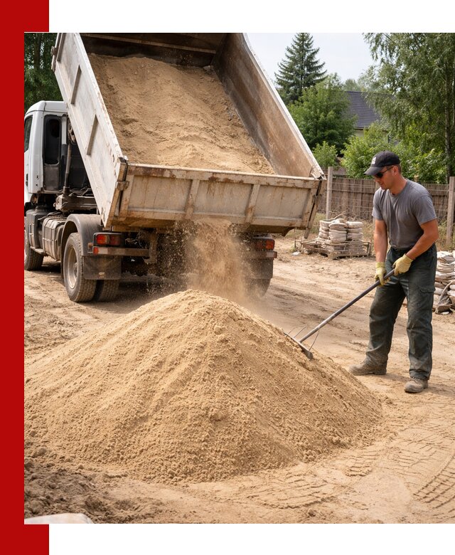 Доставка сухого песка самосвалами в Великих Луках