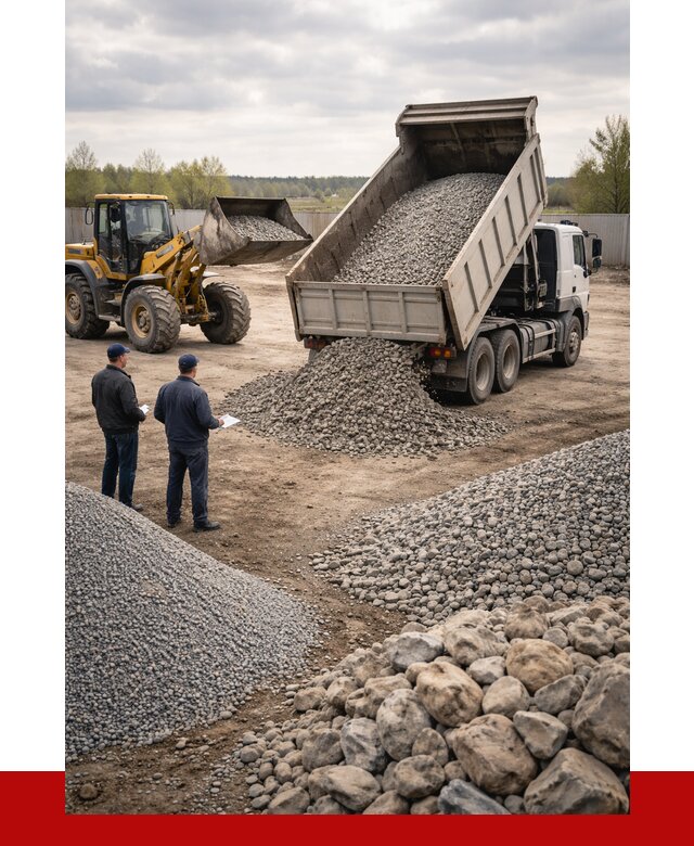 Гравий и камень с доставкой в Великих Луке от 4342 р. - ПРОНЕРУДВкл