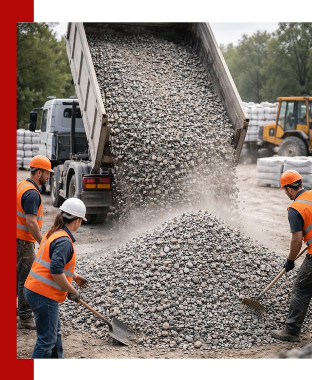 Доставка гравия и камня в Великих Луке оптом и в розницу