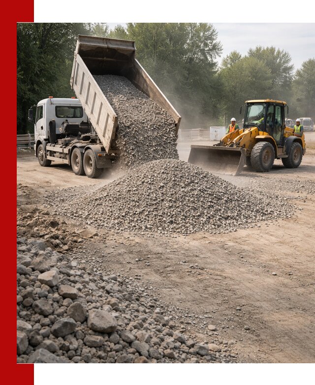 Гравий фракция 5–20 доставка в Великих Луках оптом и в розницу