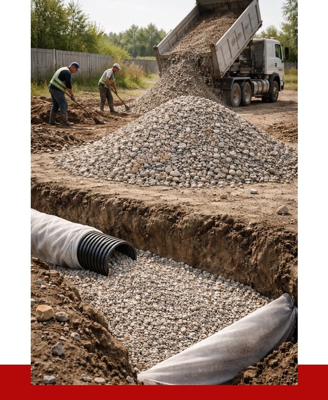 Гравий для дренажа в Великих Луке от 2274 р., доставка ПРОНЕРУДВкл