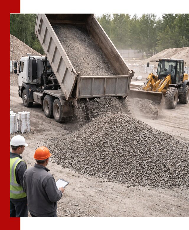 Доставка и продажа гранитного отсева 0-10 в Великих Луке