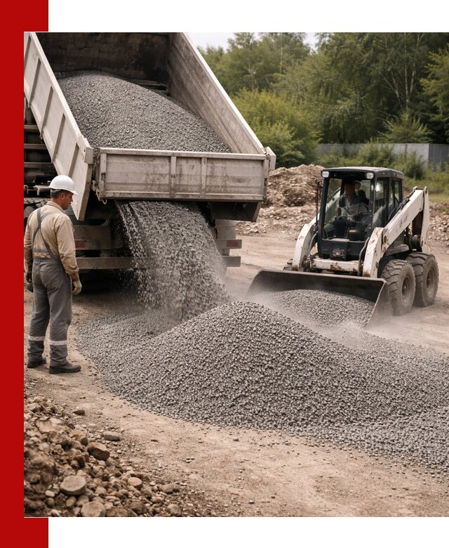 Доставка гравийного отсева 0-5 в Великих Луке оптом и в розницу