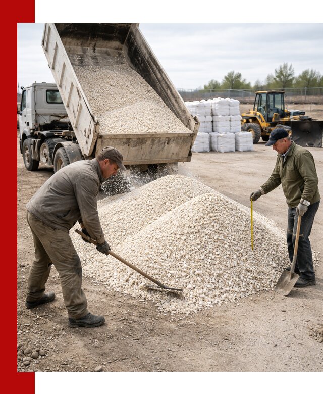 Мраморная крошка с доставкой и разгрузкой в Великих Луке