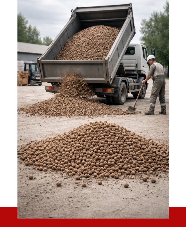 Керамзит с доставкой в Великих Луках от 4342 р. за м3 | ПРОНЕРУДВкл