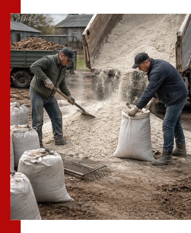 Доставка извести пушонки в Великих Луках оптом и мелким оптом