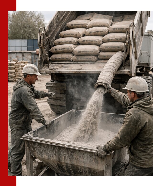 Доставка цемента М400 в Великих Луке оптом и в розницу