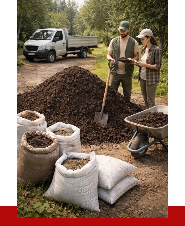 Купить грунт с доставкой в Великих Луке от 4652 р. за м3 | ПРОНЕРУДВкл