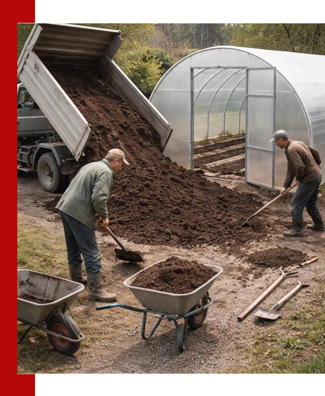 Грунт для теплицы с доставкой в Великих Луке — плодородный субстрат под растения