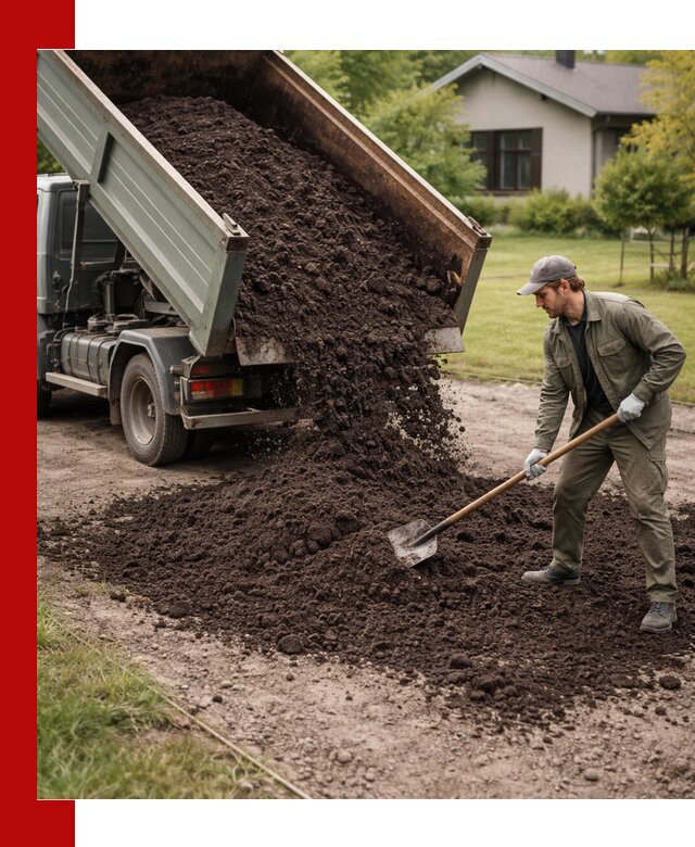 Чернозем для газона с доставкой в Великих Луке быстро и качественно