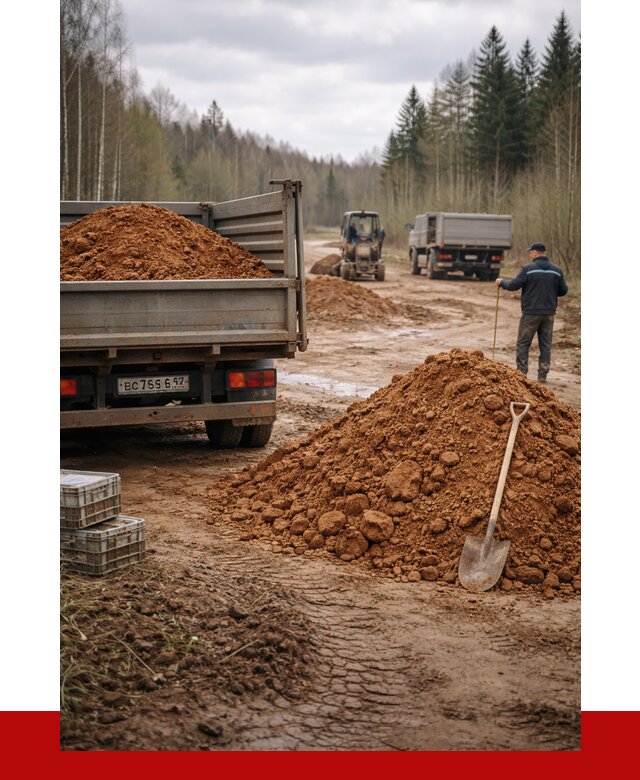 Глина и суглинки в Великих Луках от 4652 р. за куб | ПРОНЕРУДВкл