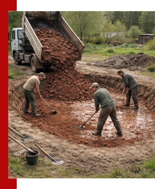 Купить качественную глину для пруда в Великих Луках