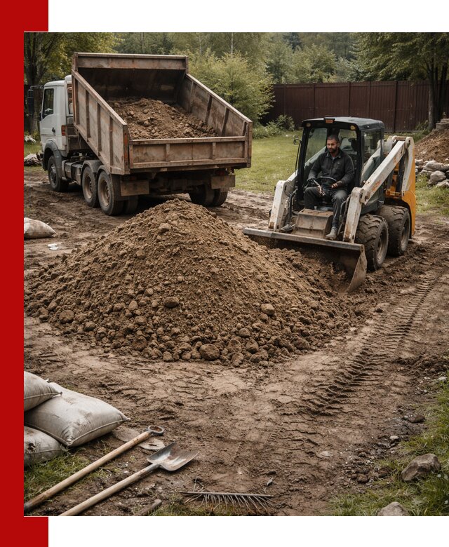 Суглинок для планировки участков в Великих Луке с доставкой и выгрузкой