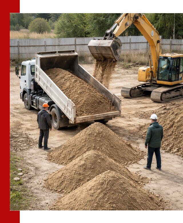 Доставка супеси вагонными и автопартиями в Великих Луке