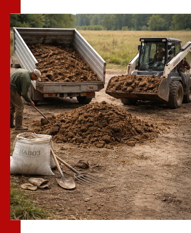 Доставка конского навоза в Великих Луке с разгрузкой и доставкой на объект