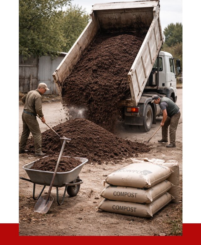 Купить компост в Великих Луке от 4342 р. за куб с доставкой | ПРОНЕРУДВкл