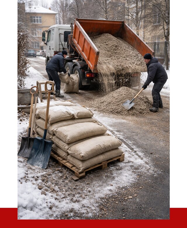 Противогололедные материалы оптом в Великих Луках от 4342 р. | ПРОНЕРУДВкл