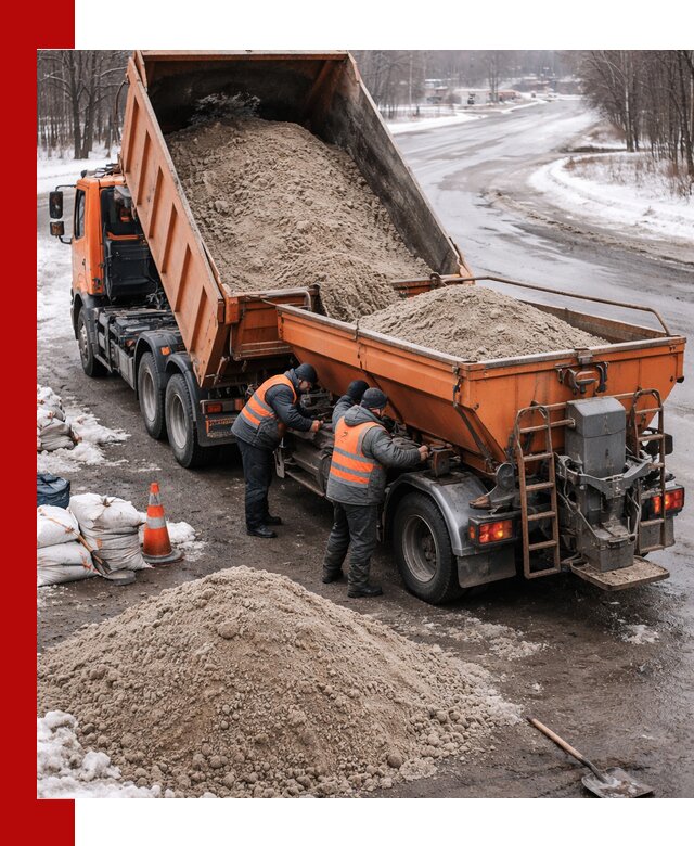 Поставка и вывоз пескосоля в Великих Луке оптом и в розницу