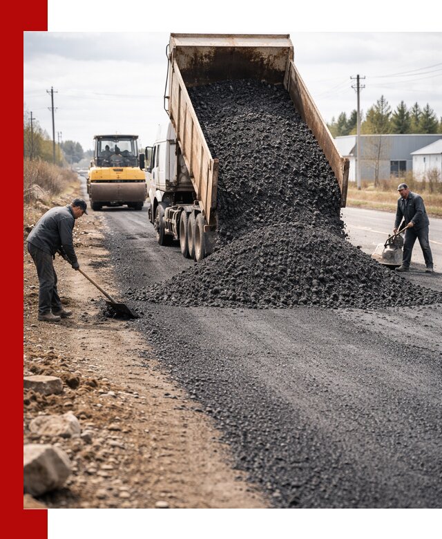 Асфальтовая крошка для дорог в Великих Луках — поставка и доставка
